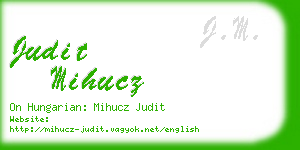 judit mihucz business card